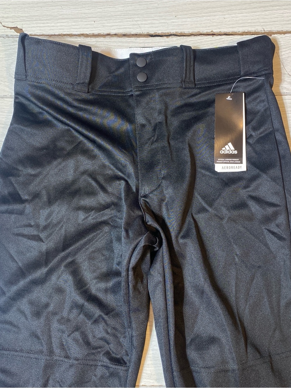 Adidas Triple Stripe Traditional Black Baseball Pants Aeroready Boys L NWT!